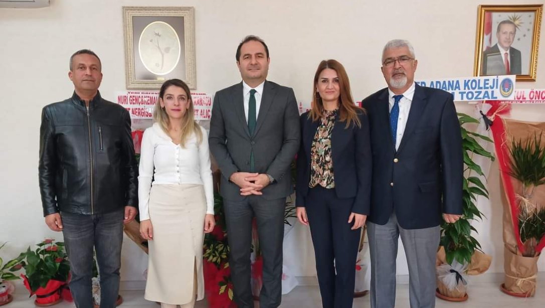 Eğitim -İş Adana 1 Nolu Şube Yönetimi İlçe Milli Eğitim Müdürümüz Murat ÇELİK'e ziyarette bulundular.