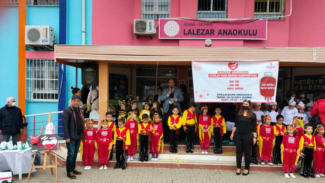 İlçemiz Lalezar Anaokulu'nda kan bağışı kampanyası düzenlendi. 