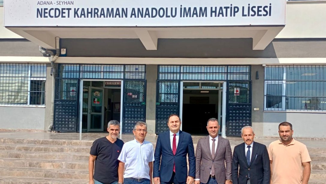 İlçe Milli Eğitim Müdürümüz Sayın Murat ÇELİK, Şube Müdürümüz Sayın Bayram Ali ;  Necdet Kahraman Anadolu İmam Hatip Lisesi'ni ziyaret ederek öğrenci ve öğretmenlerimizle bir araya geldiler.