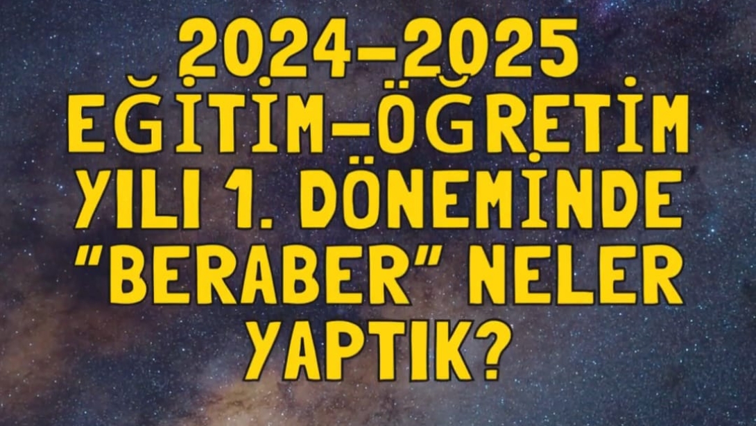 Bir dönemde neler başardık neler! Öğrencilerimizin azmi, öğretmenlerimizin emeği ve velilerimizin desteğiyle dolu dolu bir eğitim yolculuğunu tamamladık.